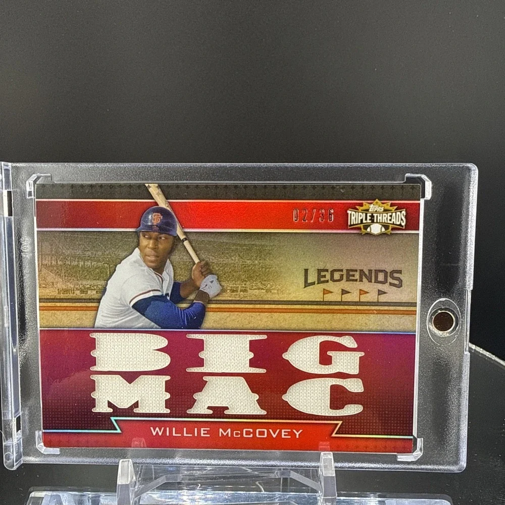 2011 Topps Triple Threads Legends Relics Red /36 Willie McCovey HOF